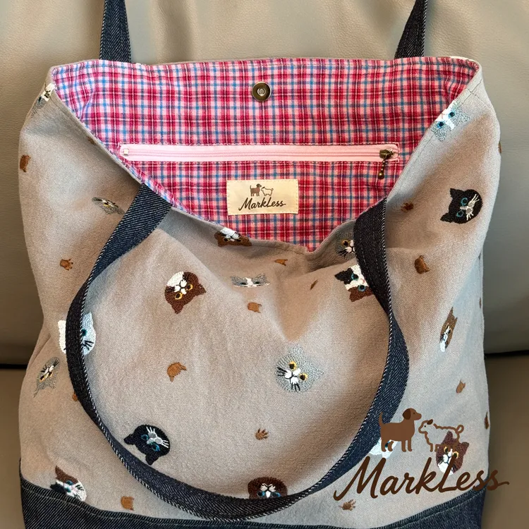 麻棉刺绣土布大容量文艺休闲托特包 单肩手提百搭 纯手工 勿退