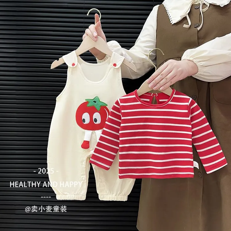 女宝宝春秋装连体衣套装女宝宝衣服春秋款超萌婴幼儿早秋外出爬服