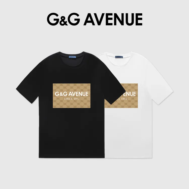 法国G&G AVENUE2025夏季新款轻奢潮牌休闲短袖T恤男女同款