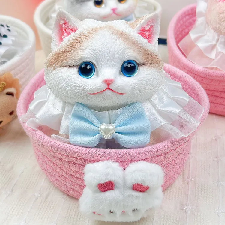 纯手工大猫捏捏乐创意解压玩具diy食品级硅胶仿真萌宠高颜值摆件