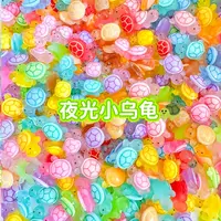 夜光彩色小乌龟迷你小动物过家家玩具手工diy树脂饰品小海龟摆件