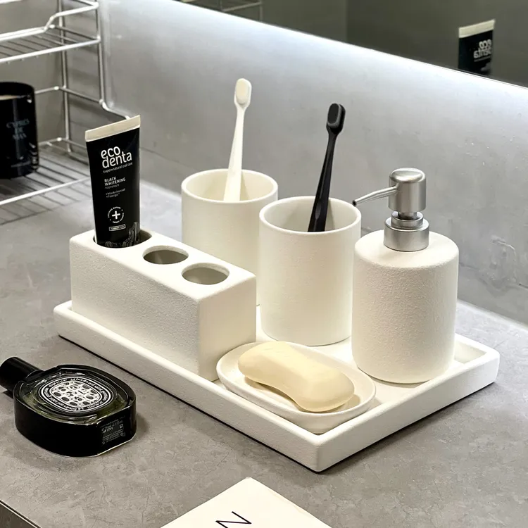 卫生间牙刷置物架电动牙刷浴室漱口杯牙杯牙膏收纳卫浴洗漱杯套装