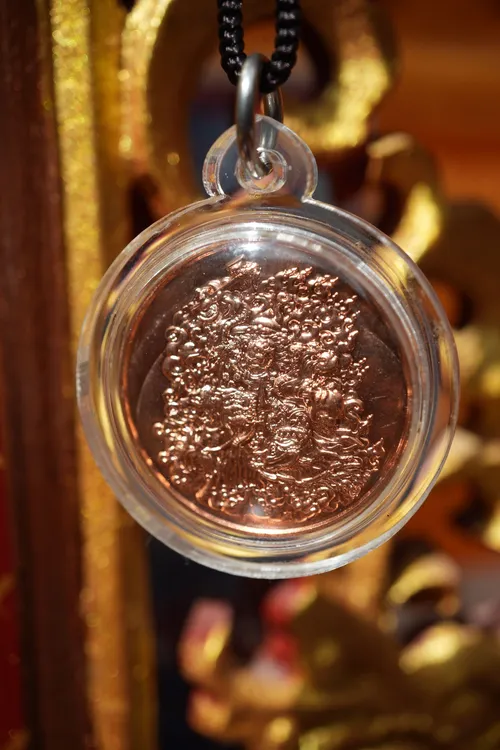 寺周-拉卜楞丹坚护法随身挂件（酥油灯红铜）