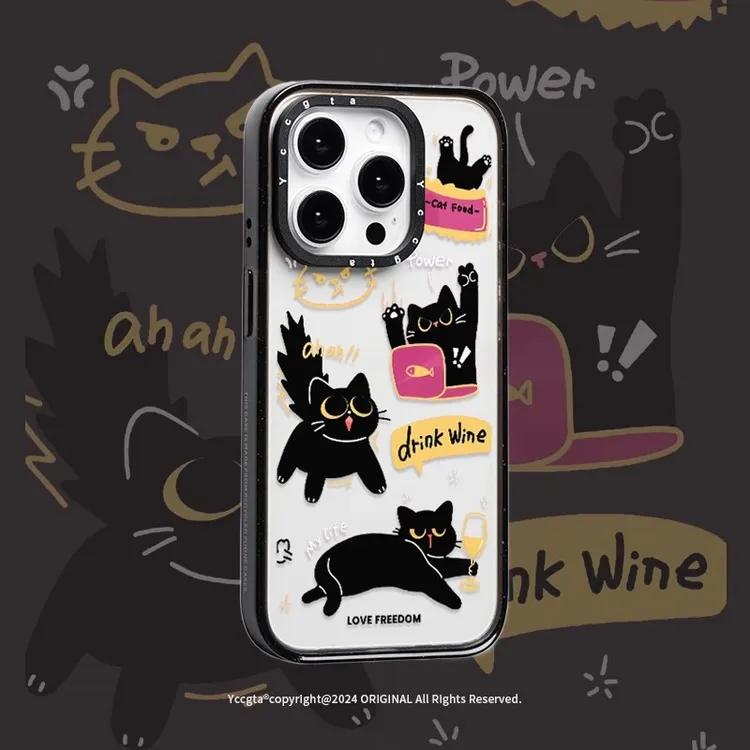 PlanB原创 暴躁猫咪适用iphone17pro手机壳苹果16/15/14/13/12/11