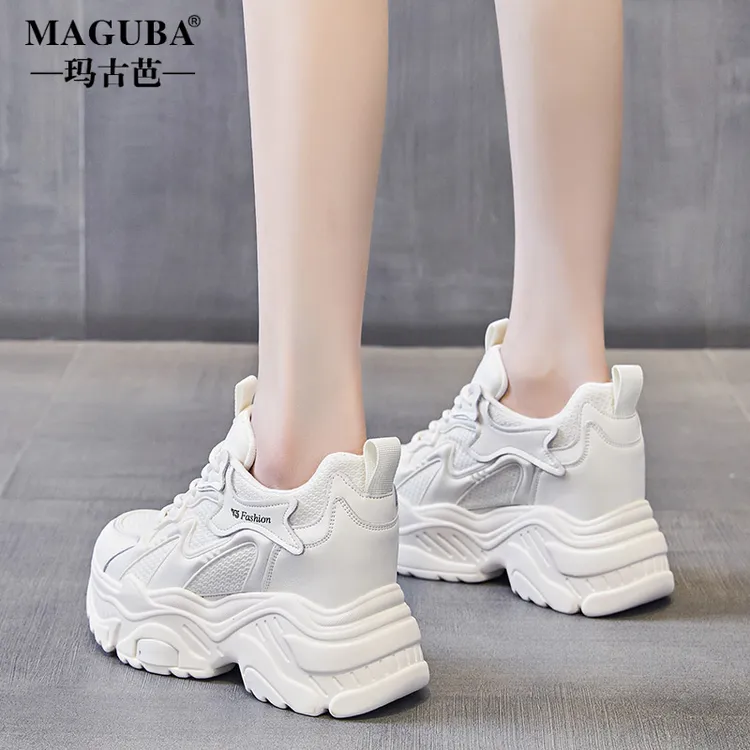 玛古芭内增高玛古芭老爹鞋子女款爆款2025新款时尚百搭休闲厚底运