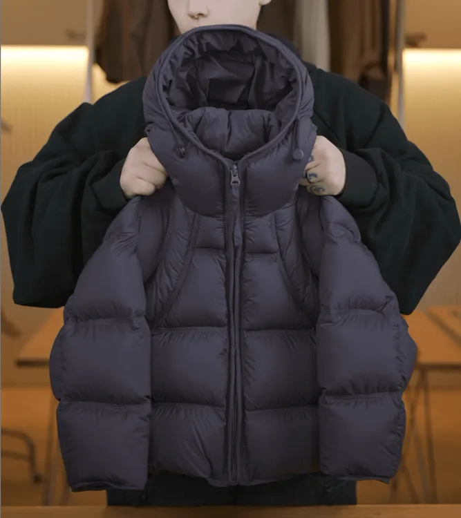 【双倍充绒】儿童冬季新款加厚男童连帽白鸭绒羽绒服冬保暖百搭外套