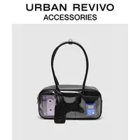 URBAN REVIVO2025冬季新款女潮流波士顿痛包单肩包UAYB50175