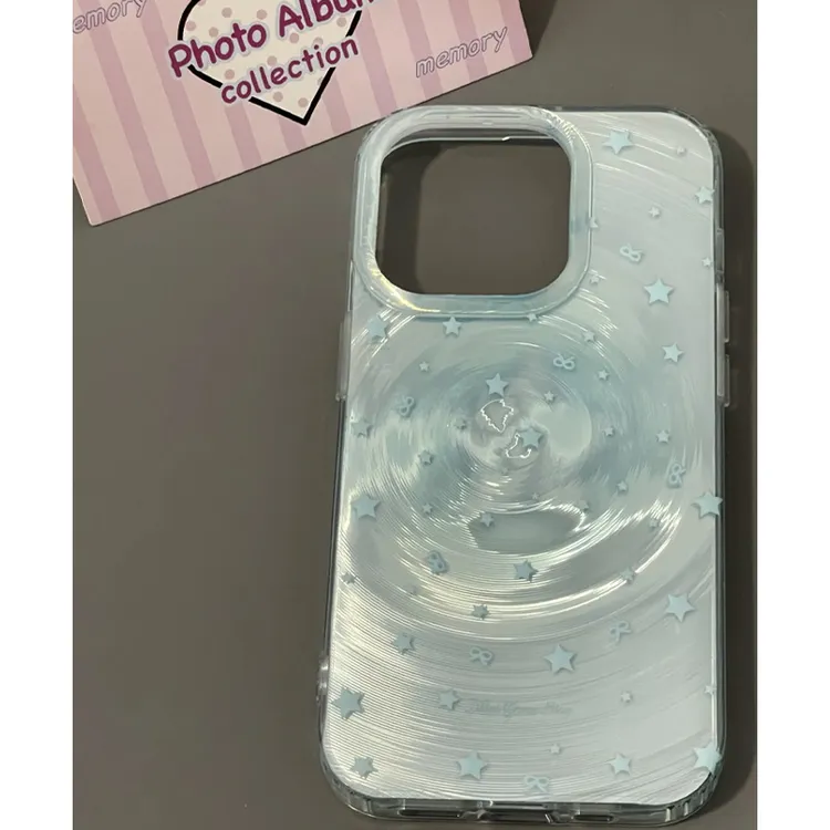 欧克里里满屏星星流光壳适用苹果16/15Promax手机壳14/13男12/11