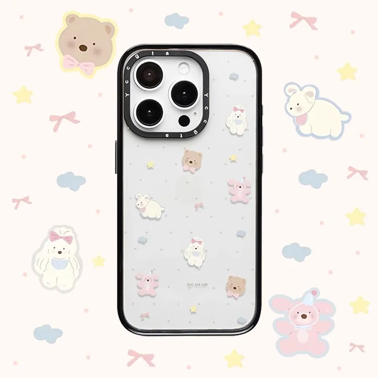 PlanB原创 蝴蝶结小熊适用iphone16pro手机壳苹果15p/14/13/12/11