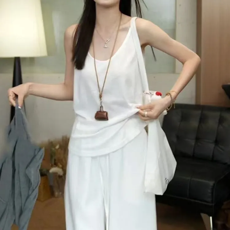 女装坎肩无袖吊带背心夏季新款胖mm宽松显瘦内搭叠穿上衣YW8542