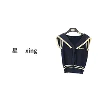232 夏装新款海军领打结无袖针织套头背心上衣(Q)54200