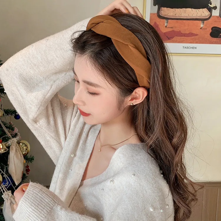 法式优雅麻花发箍盘发器高颅顶显发量简约复古发卡女卡通碎发发卡