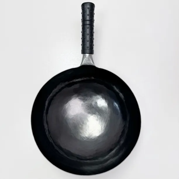 【章丘正宗手工铁锅】宗师烤黑锅铁把无涂层不粘锅圆底炒锅