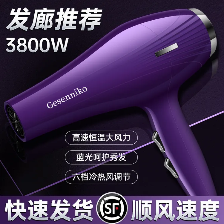 吹风机5000发廊理发店专用9900家用大功率3800大风力速干护发静W
