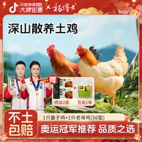 【母子组合】杨博士土鸡散养老母鸡+童子鸡煲汤清蒸 包冰率不含冰