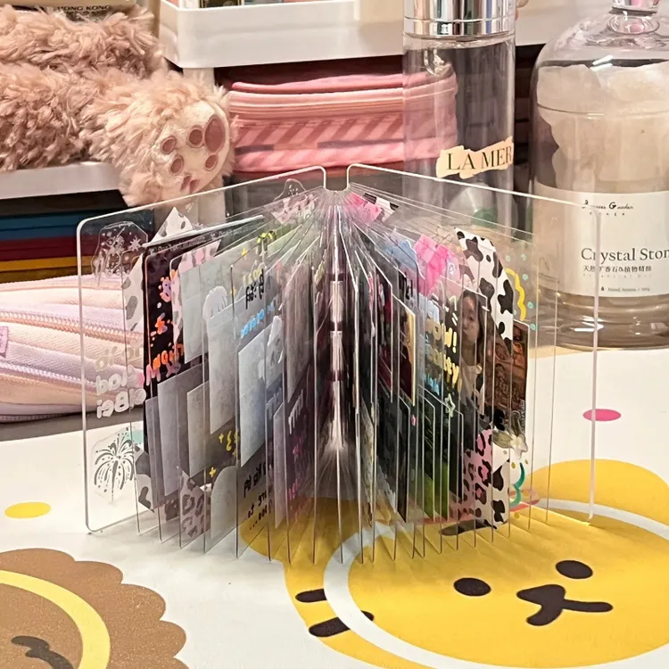 【佳宝】DIY亚克力手账本创意照片书活页本拼贴本咕卡追星手账ins风