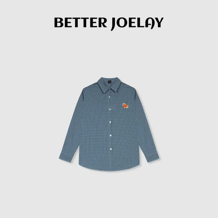 BETTER JOELY -【精致距离】全棉时尚衬衫外套宽松休闲百搭WL1280