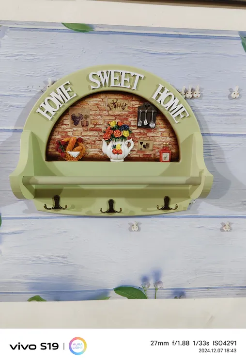 欧式复古入户玄关挂钩挂衣钩装饰品创意客厅装饰壁挂衣帽架置物架