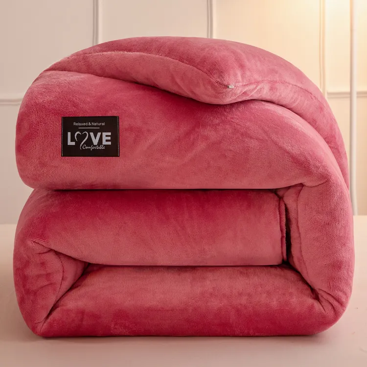牛奶绒被子秋冬芯冬天加厚保暖双人棉被冬被加厚保暖8斤到10斤