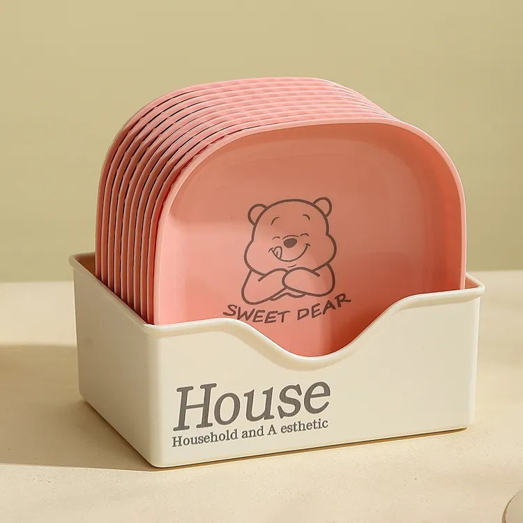 日式吐骨碟家用食品级小菜碟可微波餐桌加厚吐骨头盘碟可进洗碗机