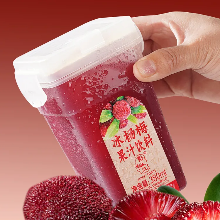 聚仙庄冰杨梅汁正宗仙居原产地鲜榨冰镇新鲜果蔬汁饮料酸甜饮品