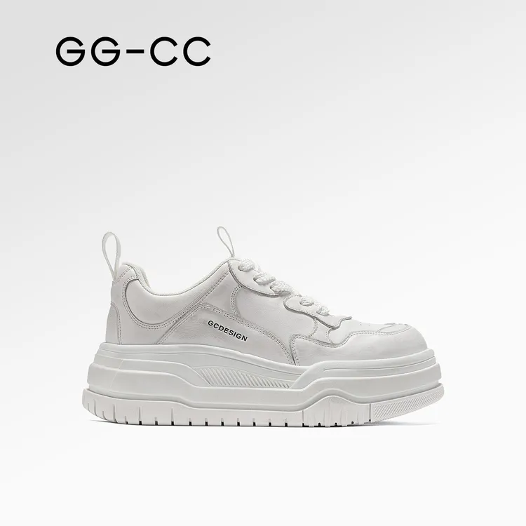 GG-CC【冰河陨石】秋季新款ins风做旧厚底板鞋女百搭休闲鞋子5356