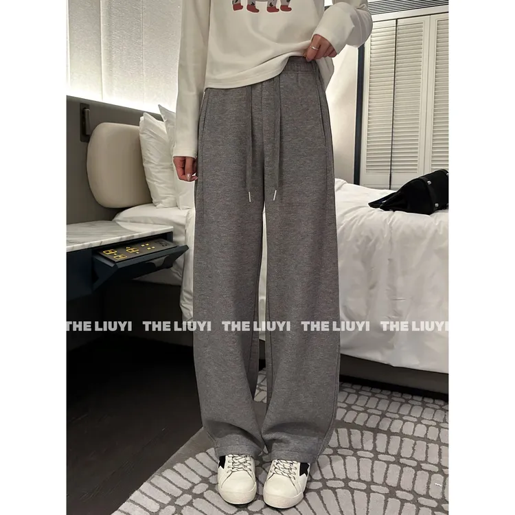 【LIUYI】重磅本命裤~冬季羊毛天丝桑蚕丝加绒弯刀休闲裤510152