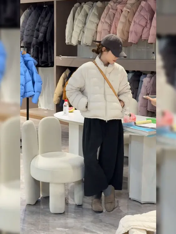 韩版立领短款棉衣棉服女装2025冬季新款小个子宽松保暖面包服外套