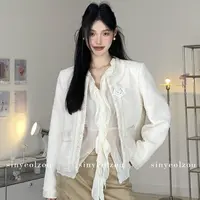 sinyeolzou 粗花呢精致小香风外套 #1082