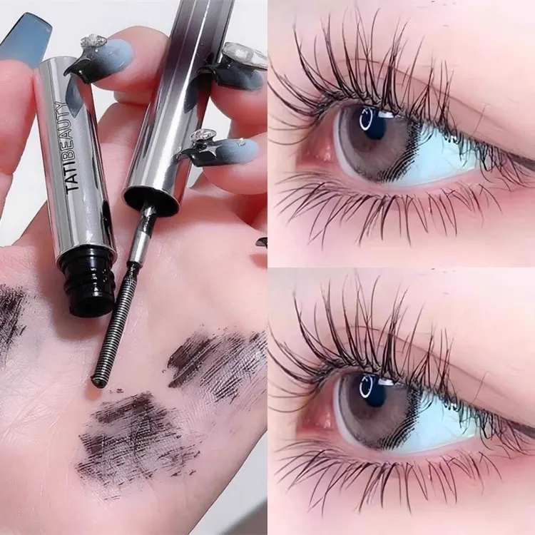 李佳奇爆款小钢棒太阳花棕色睫毛膏纤长卷翘防水根根分明不晕染女