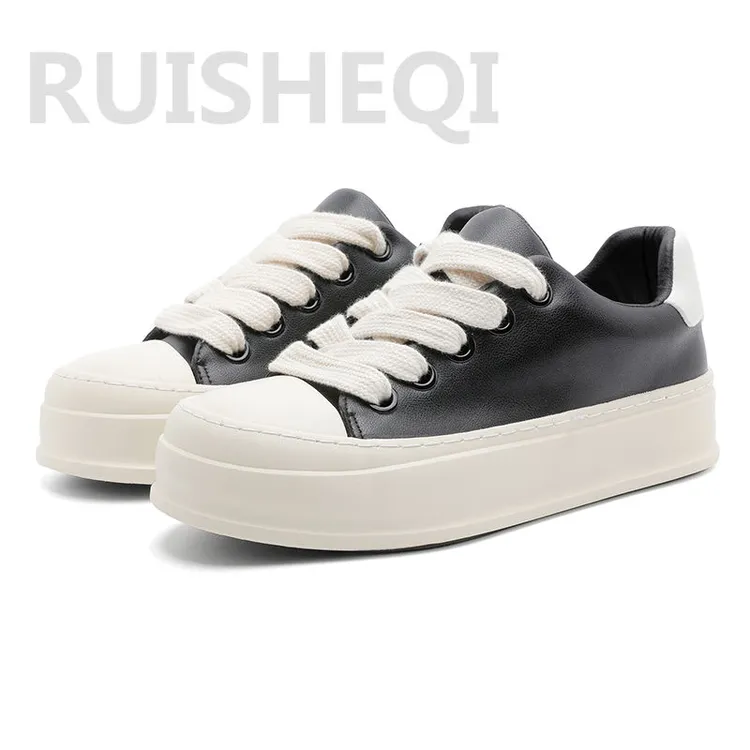 男鞋子新款厚底增高面包鞋百搭低跟浅口欧若动感风运动休闲滑板鞋