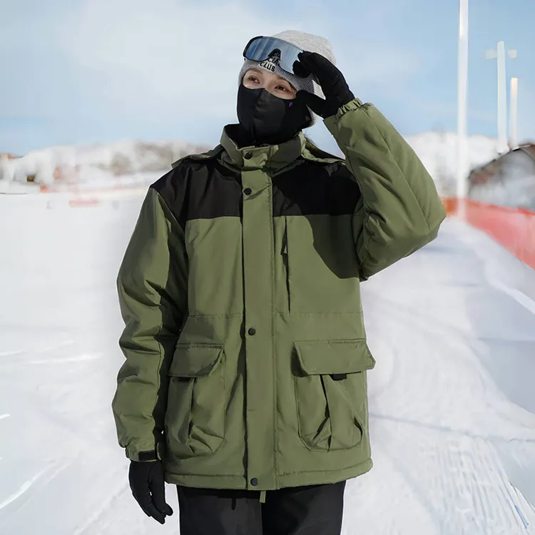 户外大码棉服男女休闲加绒加厚冬季保暖棉服防水冲锋棉衣工装外套