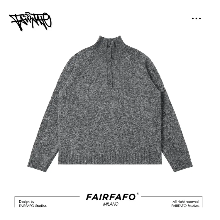 【高领花纱毛衣】JNMY5A006冬季新款舒适简约高级感休闲高领毛衣