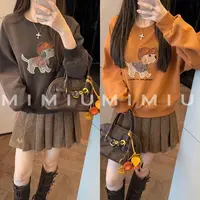 【mimius】U 重工小狗图案设计感宽松显瘦卫衣 G09311