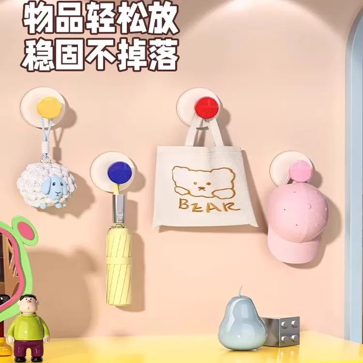 【买一发十】玄关多巴胺吸盘挂钩浴室门后挂衣架卫生间强力承重无痕