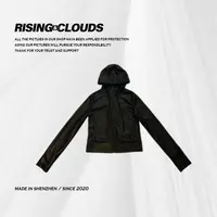 RISING&CLOUDS【小云姐】时尚百搭秋上新连帽皮外套090460