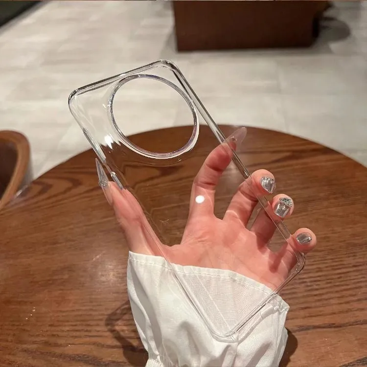 不发黄透明硬壳华为Mate60/70手机壳简约Mate60pro+超薄全包防摔