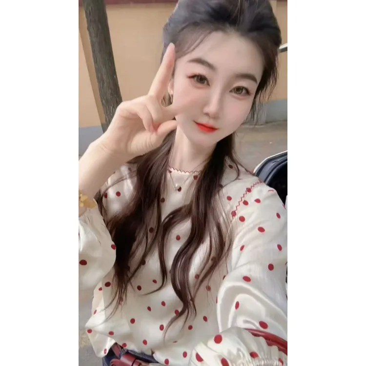 『波点素衣X』设计显瘦百搭时尚衬衫71620