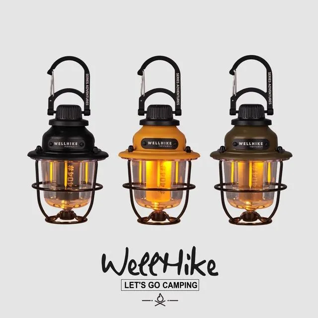 WELLHIKE户外锁扣松果灯超长续航 照明露营手提营地氛围迷你灯