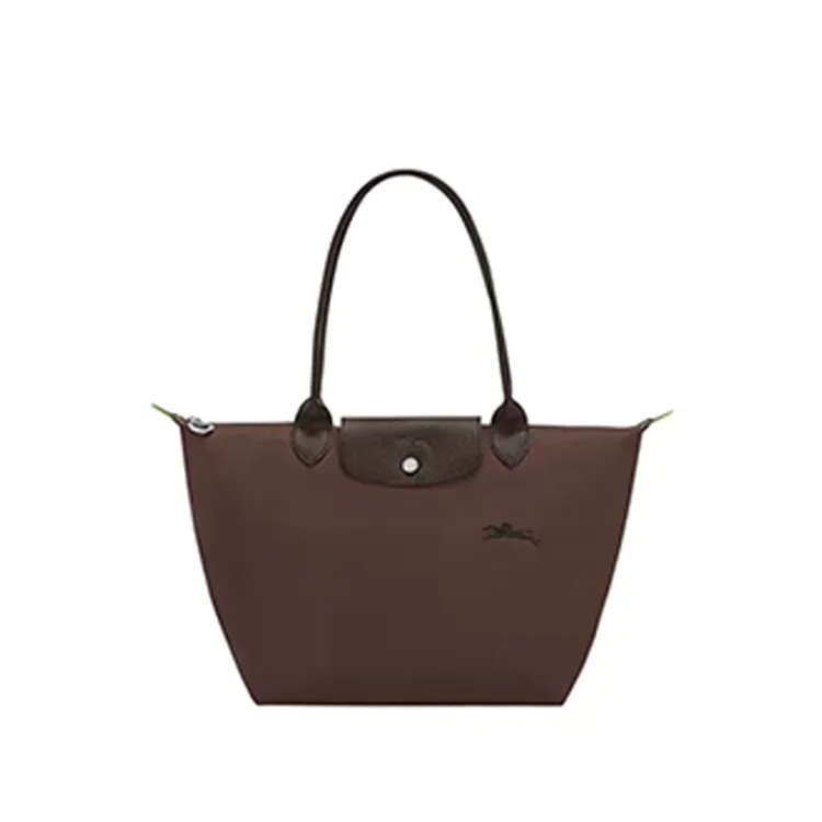 Longchamp珑骧2025春夏新款饺子女包刺绣绣马中号长柄托特包