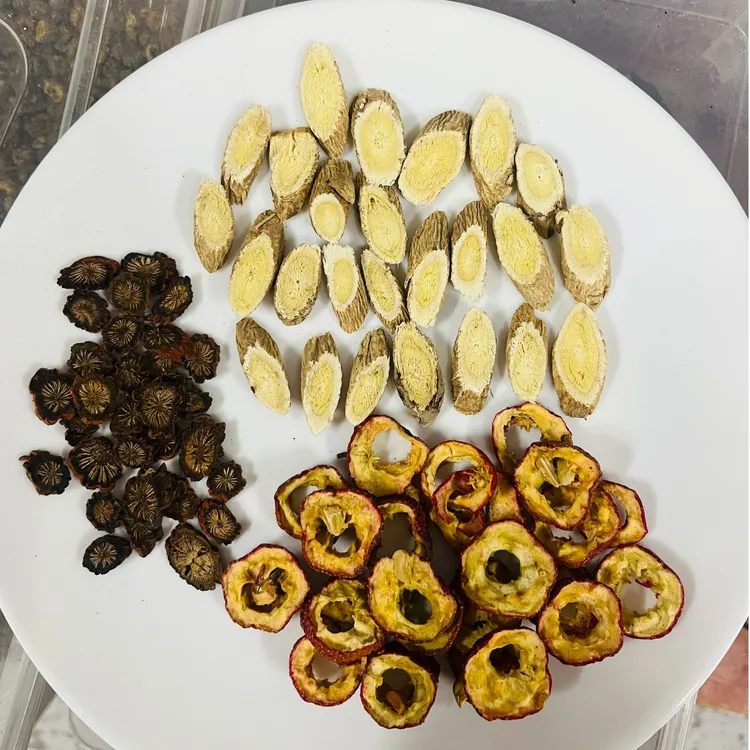 老师推荐的三通茶山楂三种真材实料