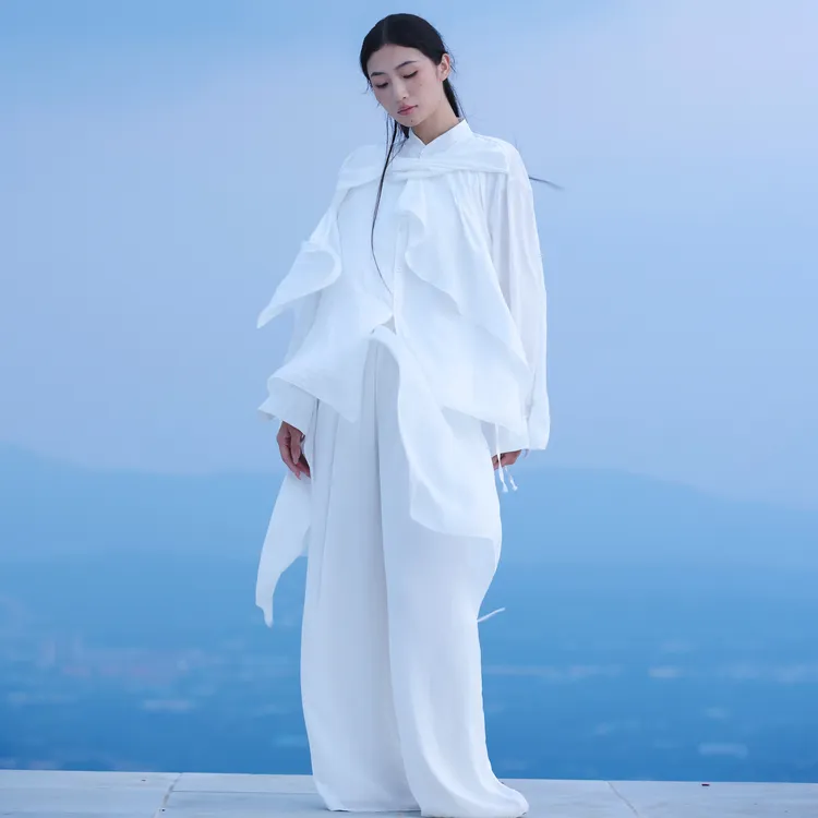 舞瑞祥成人现代舞中国舞服装太极功夫禅愈禅修宽松飘逸上衣长裤