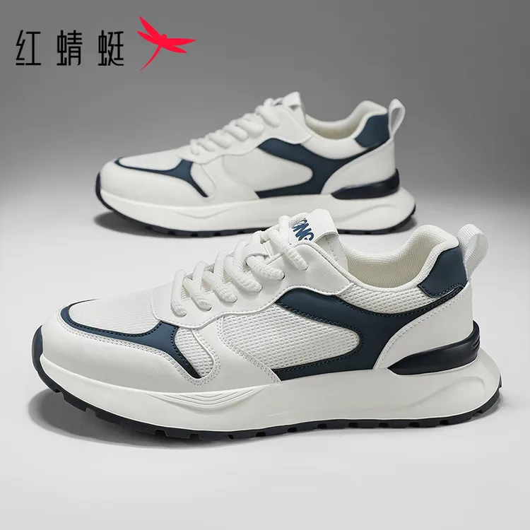 红蜻蜓男鞋2025秋季新款增高休闲运动鞋百搭潮流轻便户外跑步鞋男