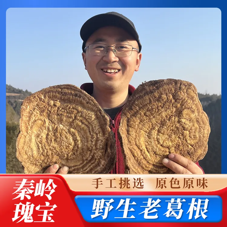 伯养堂 葛根片秦岭野生柴葛根葛根茶切片严选深山农家葛根粉泡水