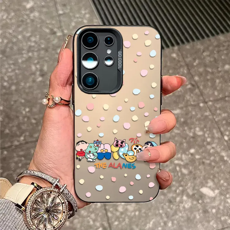 字母小新适用三星s30手机壳s25新款s24磨砂彩银S23fe防摔s22外壳