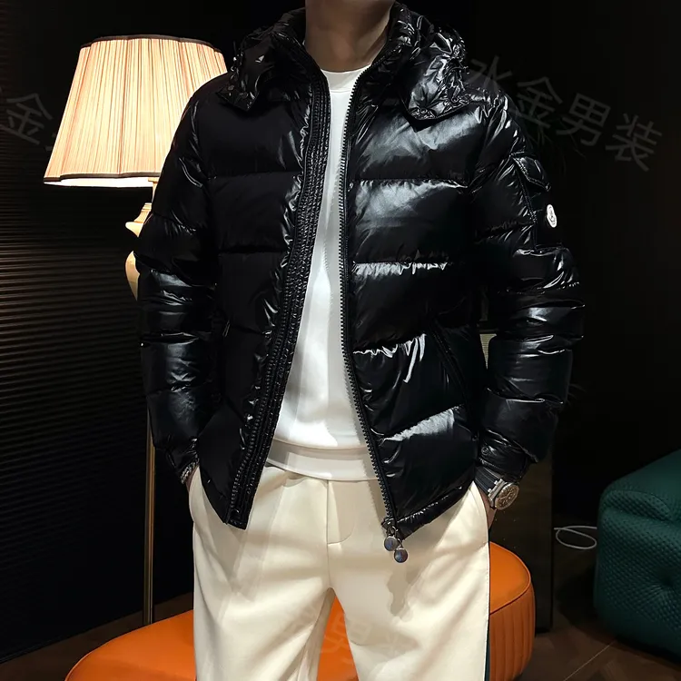 2025男士冬季潮流百搭高端轻奢品质玛家同款休闲连帽羽绒外套001