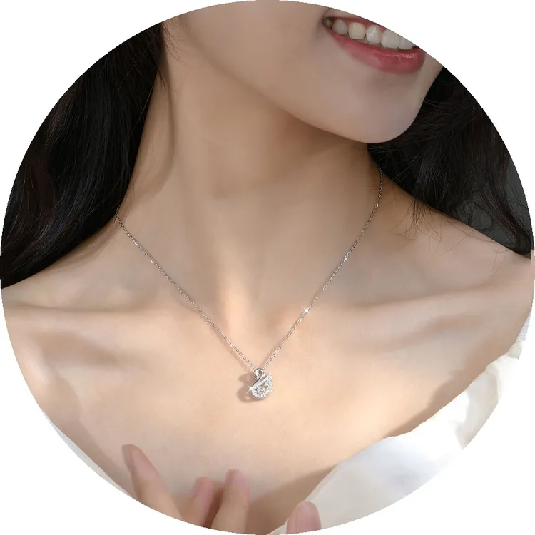 坠链均925银 天鹅之梦项链灵动锁骨链轻奢小众送女朋友生日礼物