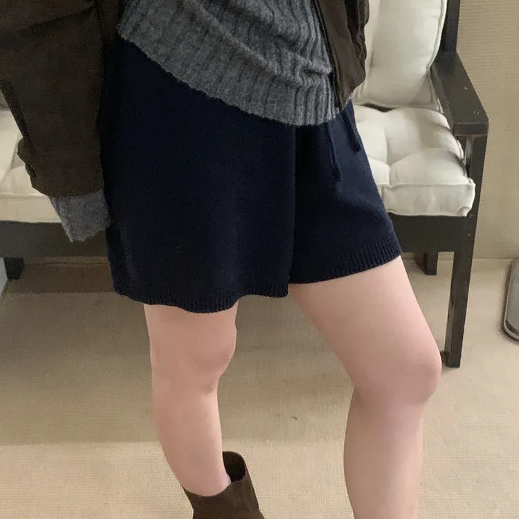 【梨花服饰】针织短裤