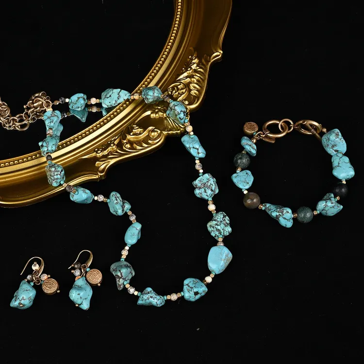 铜合金手链 天然蓝松铜配套装88-000001ATX；66-000001BTX