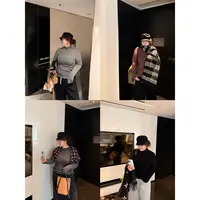 老章和小胖PONGKIKI100%澳洲美丽诺羊毛无缝一体打底衫针织内搭